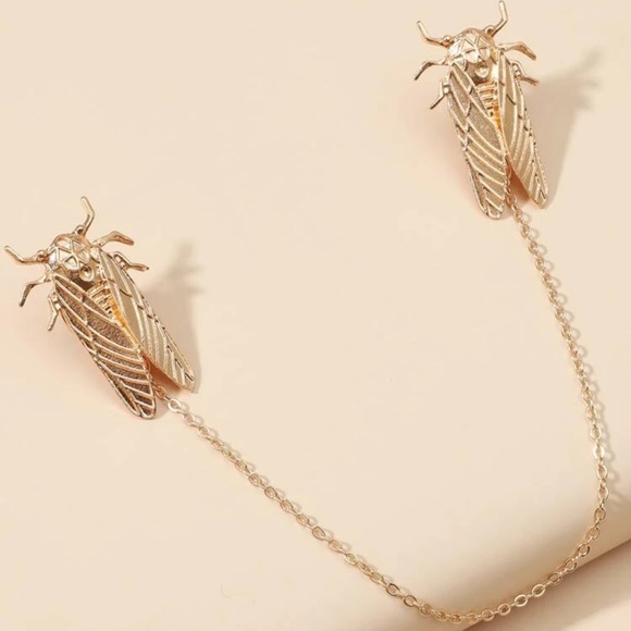 🐛 Cicada Insect Bug Chains Collar Tips 🐜 - Picture 1 of 3